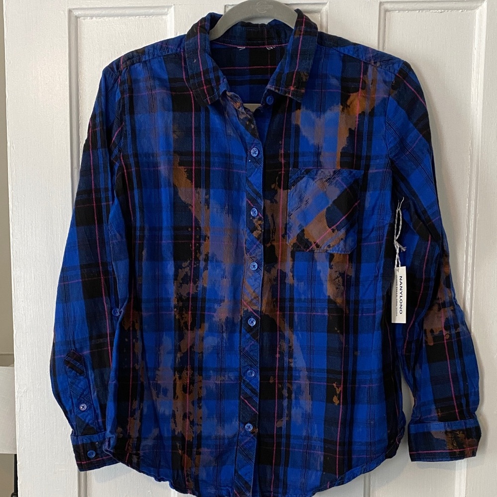 Distressed Flannel Shirt